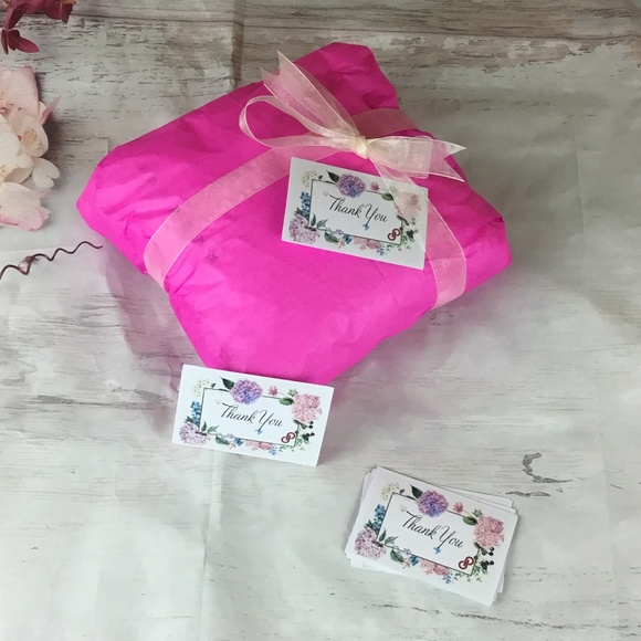 Thank YouCards,  Business Cards, Hydrangea flower , Floral Pattern - Picture 4 of 12